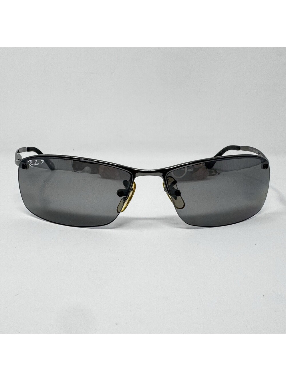 Ray-Ban RB3183 004/82 Top Bar Polarized Sunglasses 63-15 Gunmetal Italy